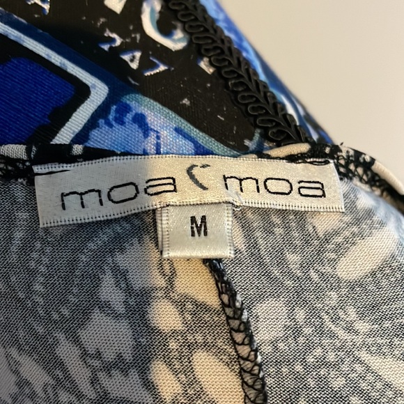 Moa Moa Black & Cream Fitted Dress – Size Medium - Picture 9 of 11